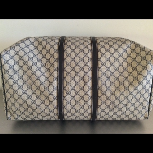 ⭐️SOLD⭐️GUCCI Coated Canvas Large Carry Duffle Bag - Picture 6 of 8